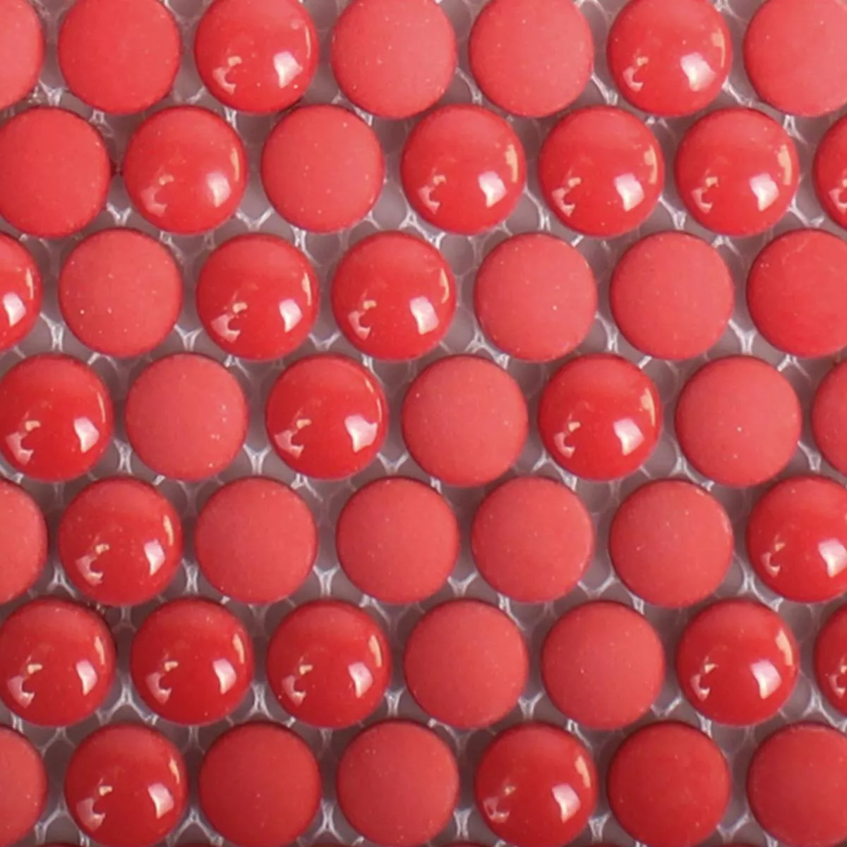 Padrão de Mosaico De Vidro Azulejos Bonbon Em Volta Eco Vermelho