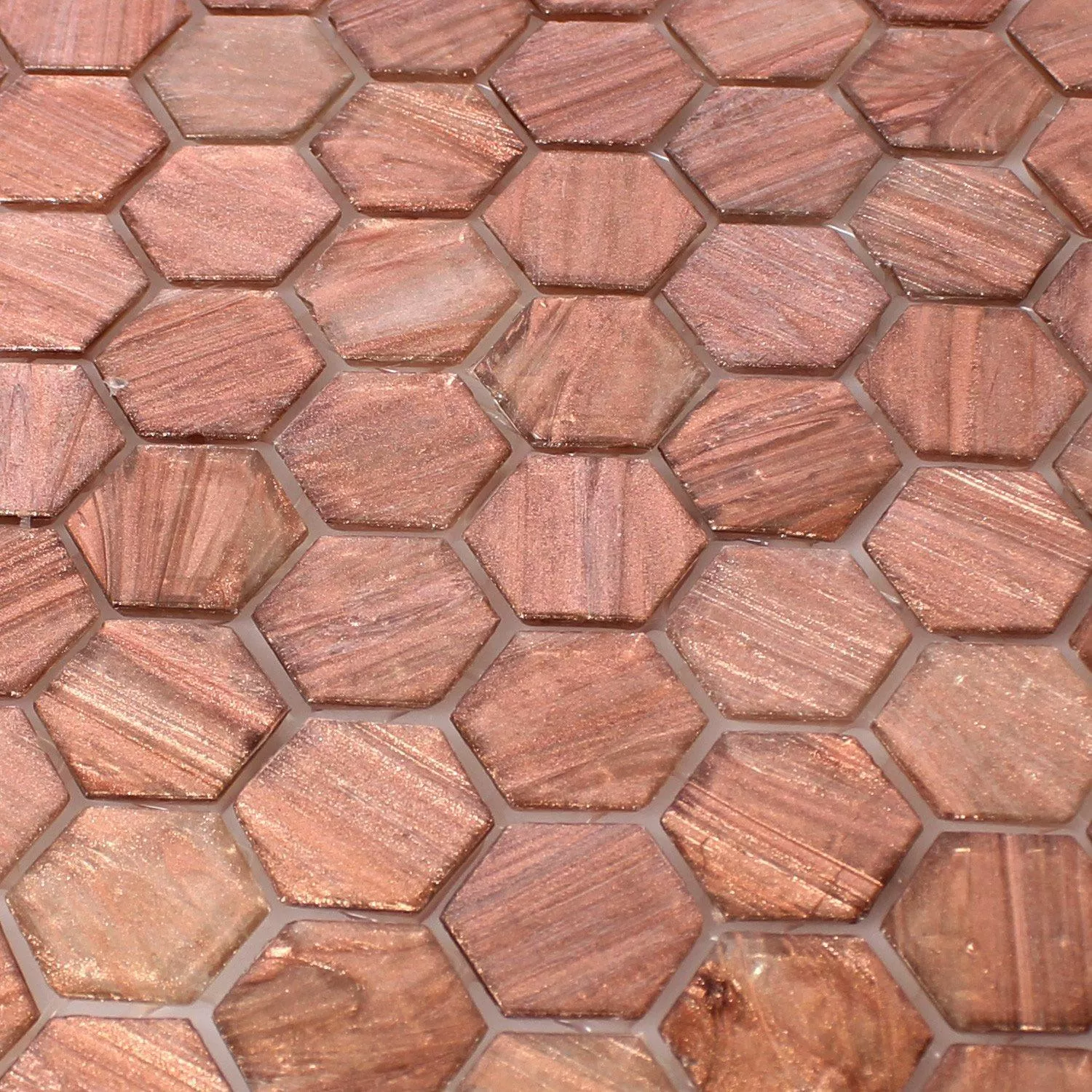 Azulejo Mosaico Trend-Vi Vidro Hexagonal 222