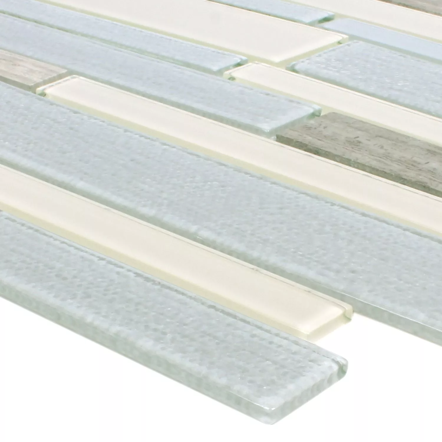 Azulejo Mosaico Vidro Pedra Natural Kalamos Bege Cinza Azulejo Mosaico Vidro Pedra Natural Kalamos Bege Cinza