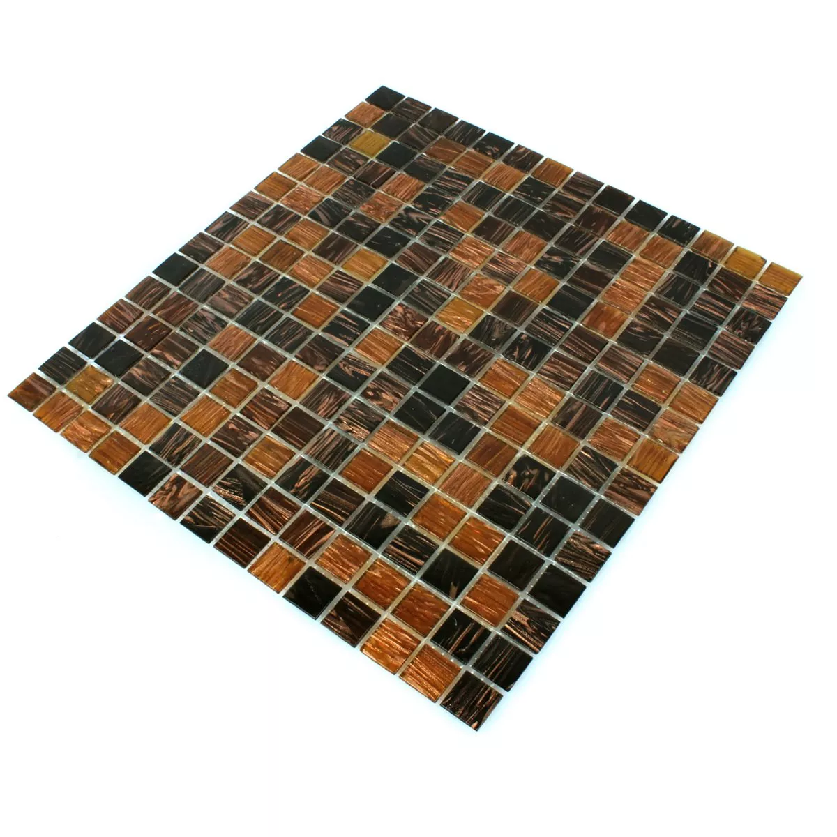 Padrão de Mosaico De Vidro Azulejos Goldstar Marrom Mix