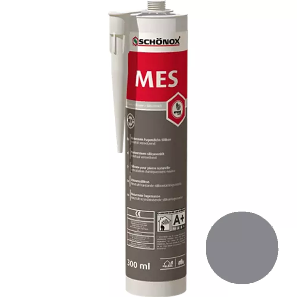 Schönox MES Selante de Juntas de Mármore Silicone Cinza Platina 300ml