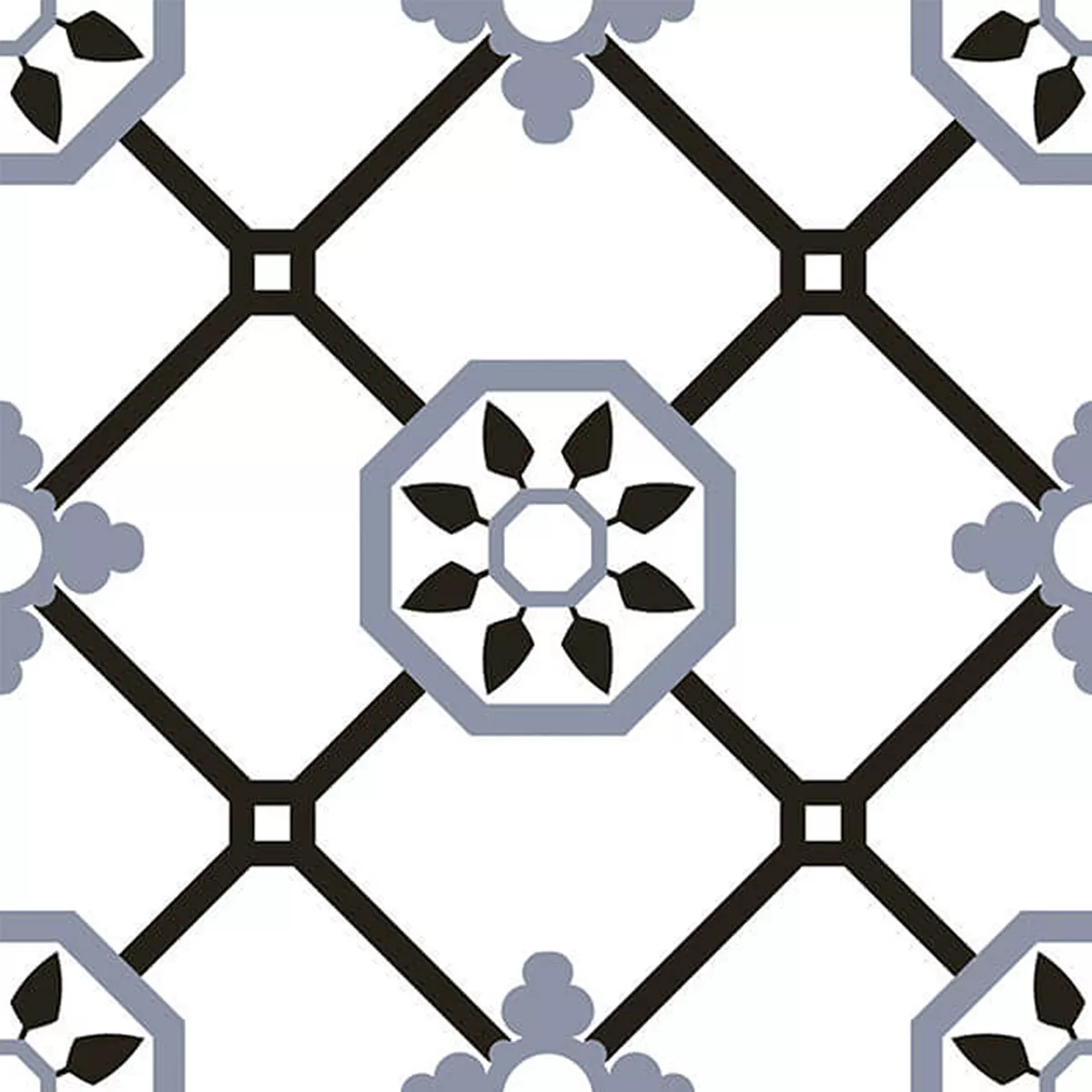 Grés Porcelânico Azulejos Zamora Azul 22,5x22,5cm Grés Porcelânico Azulejos Zamora Azul 22,5x22,5cm