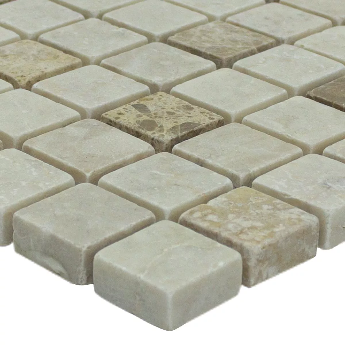 Pedra Natural Azulejo Mosaico Fridali Bege Marrom