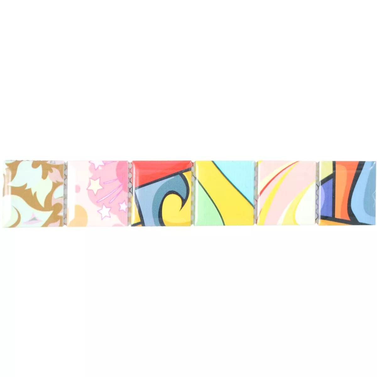 Cerâmica Azulejos Fronteira Sharon Retro Multicolorido