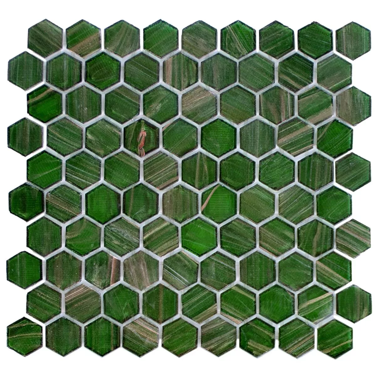 Mosaico De Vidro Azulejos Trend-Vi Hexagonal 236 Verde