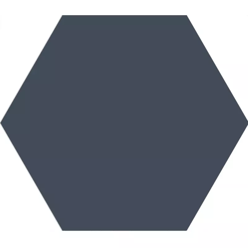 Ladrilhos Loire Azul Hexágono Estruturada 23x27 cm