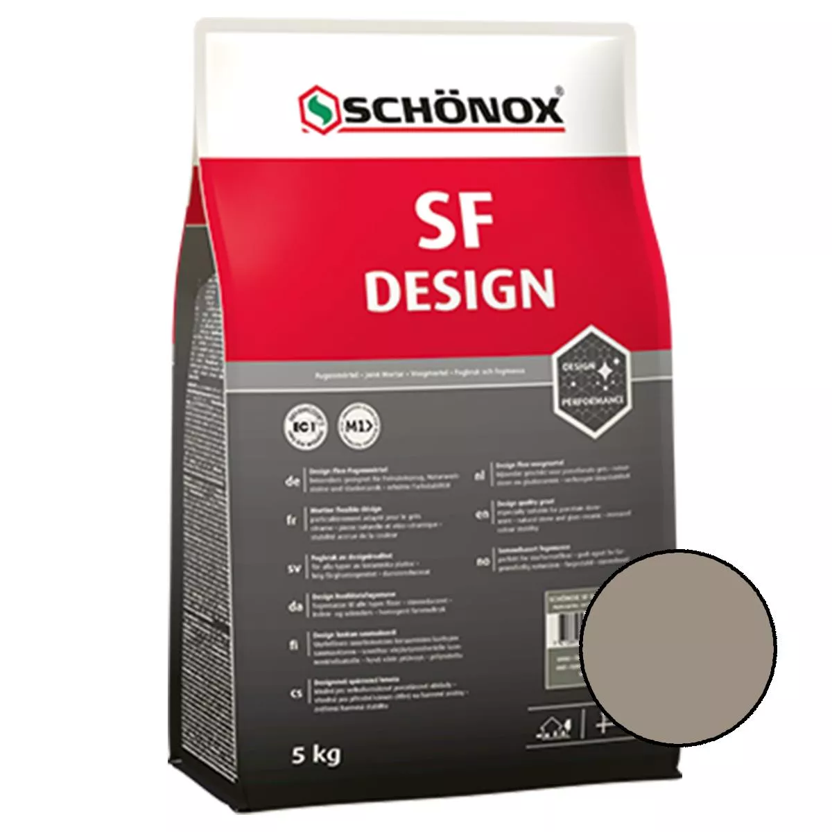 Argamassa Schönox SF Design Cinza Areia 5 kg