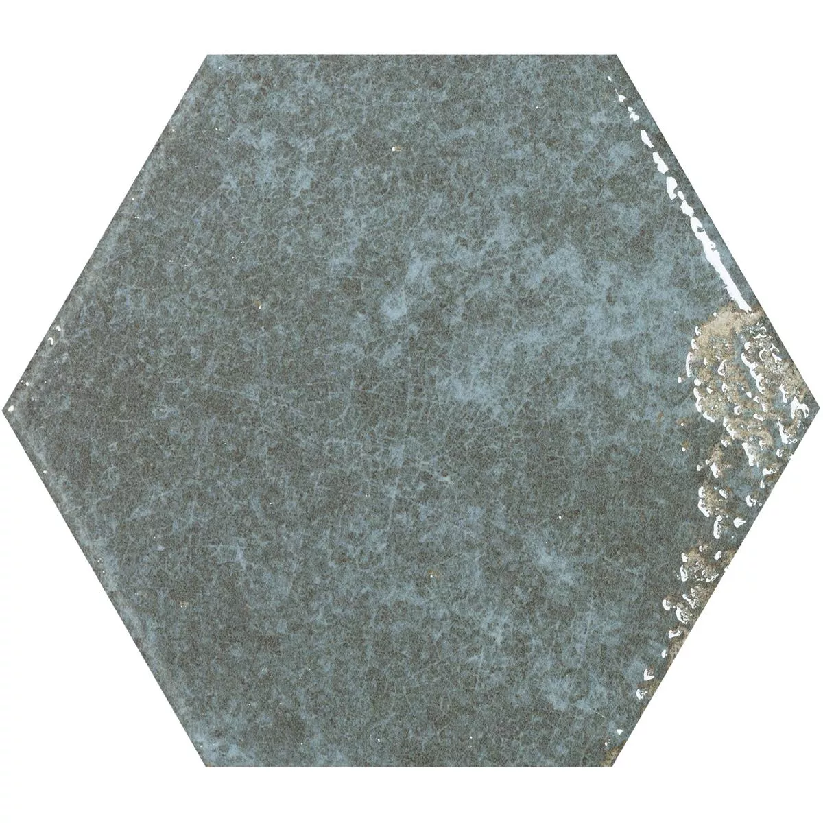 Azulejos Lara Brilhante Ondulado 13x15cm Hexágono Cinza Azulejos Lara Brilhante Ondulado 13x15cm Hexágono Cinza