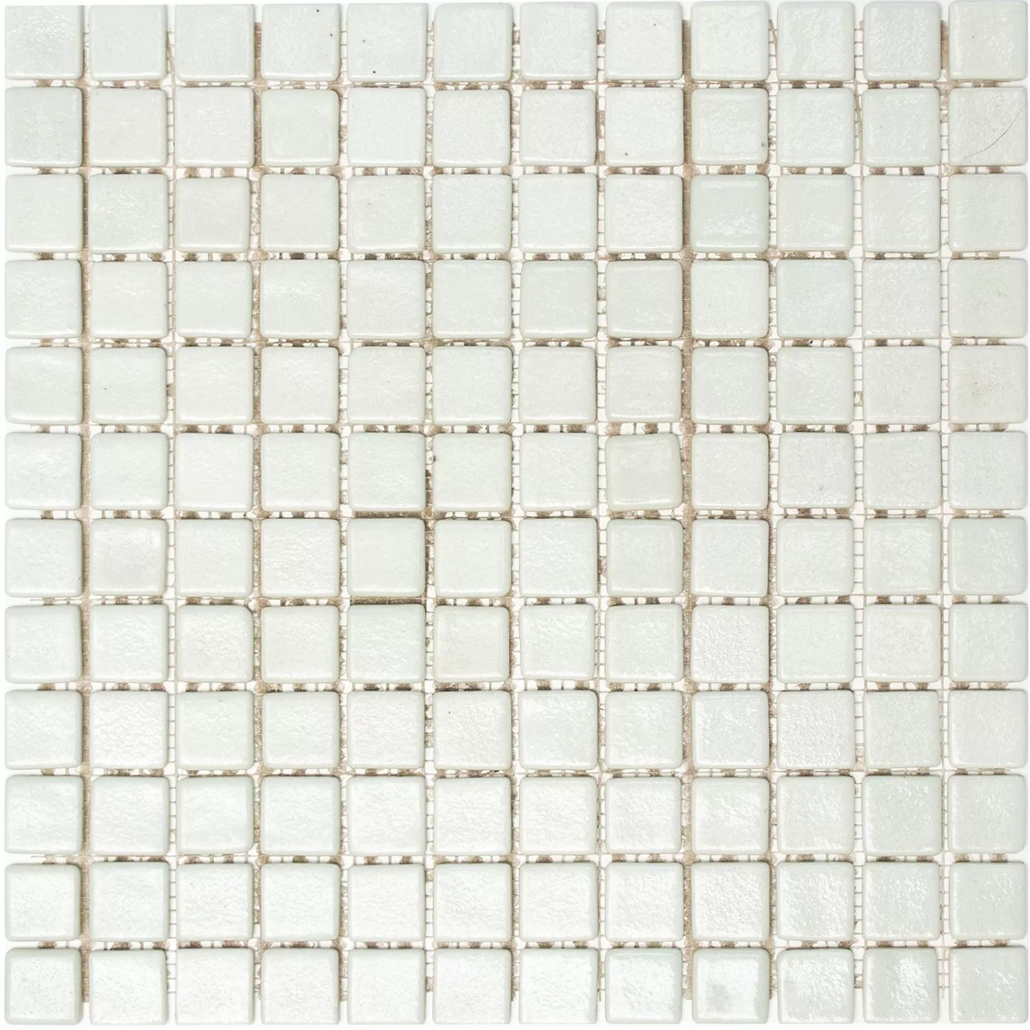 Mosaico De Vidro Azulejos Branco Uni Anti-Derrapante