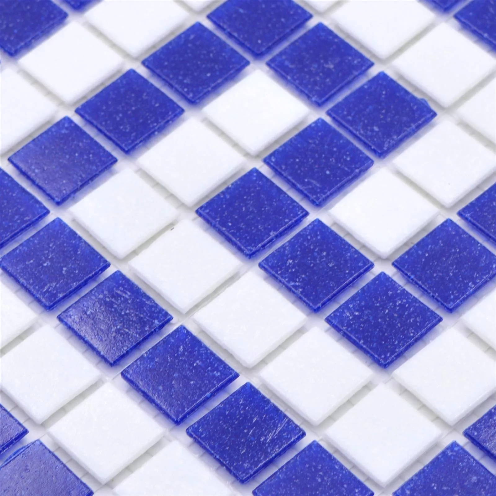 Padrão de Piscina Pool Mosaico Filyos Azul Branco Papel Colado