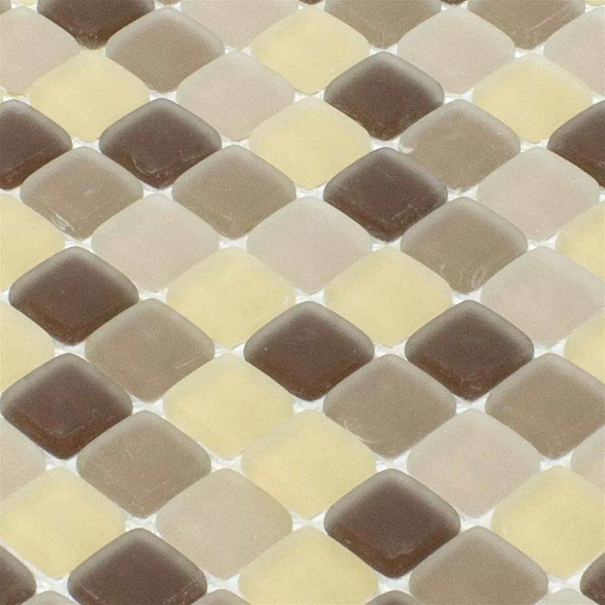 Padrão de Mosaico De Vidro Azulejos Ponterio Frosted Marrom Mix