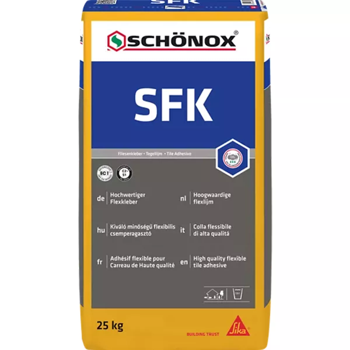 Adesivo para azulejos Schönox SFK Flexkleber 25 kg Adesivo para azulejos Schönox SFK Flexkleber 25 kg