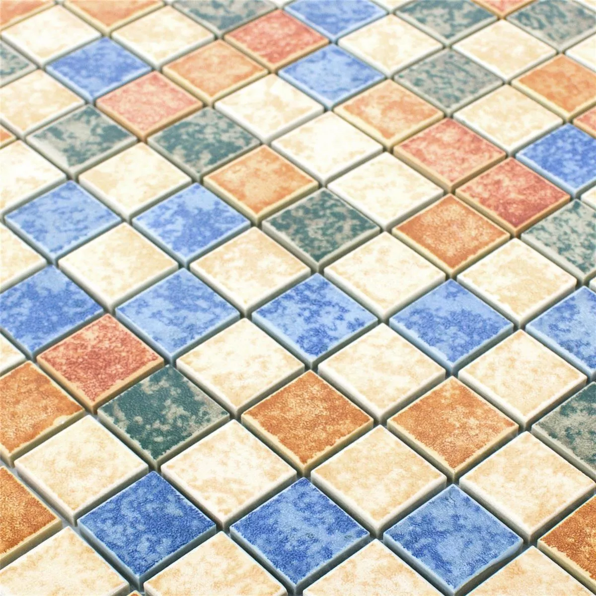 Padrão de Cerâmica Azulejo Mosaico Zotte Multicolorido Mix