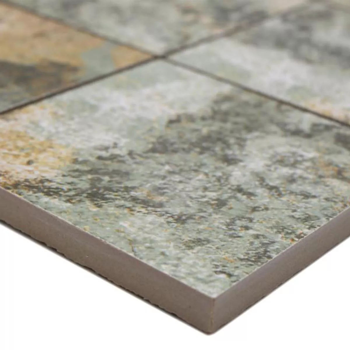 Mosaico Cerâmico Azulejos Moonlight Marrom Verde 95x95mm