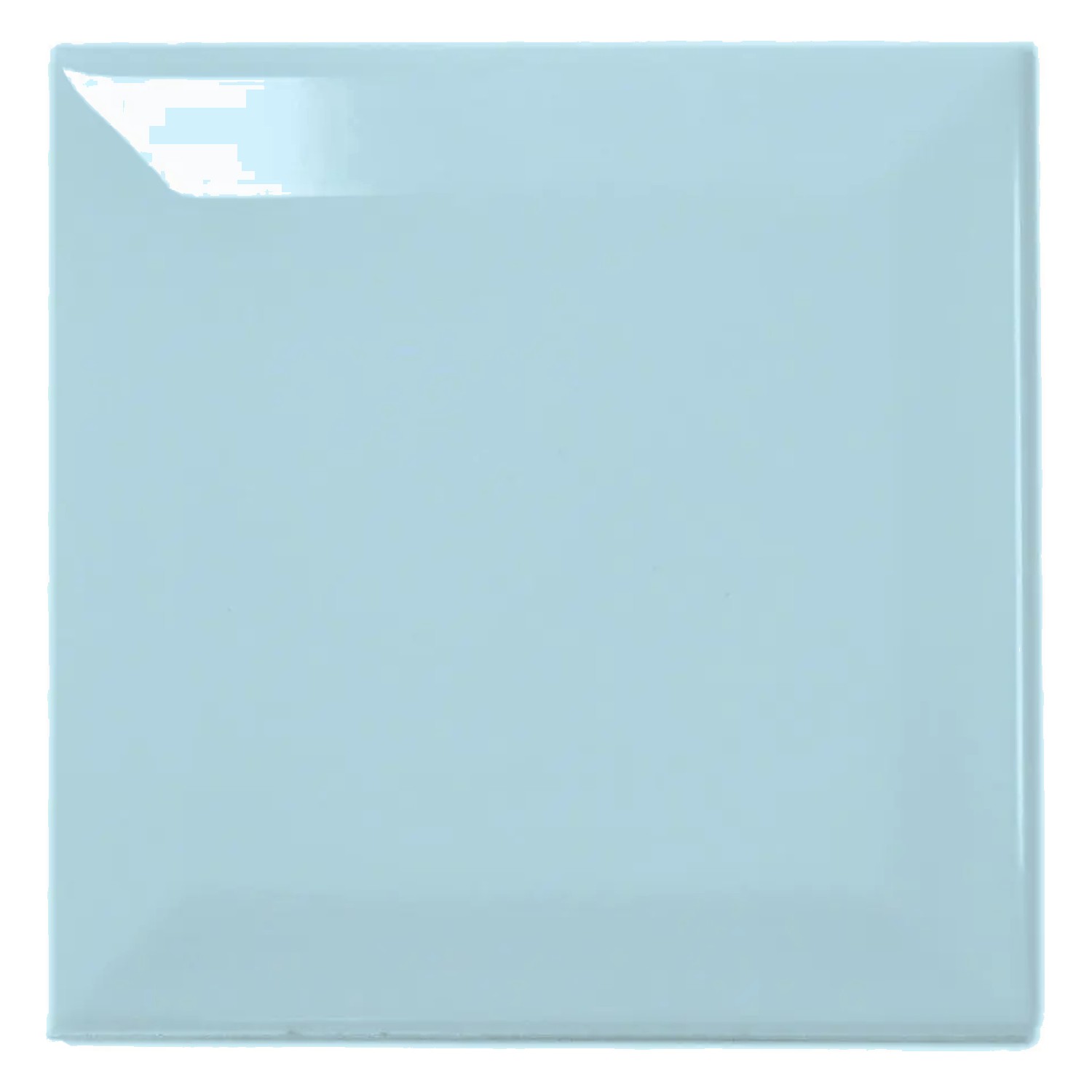 Ladrilho do metrô Azul Brilhante 10x10 cm Faceta Catarina Piscina