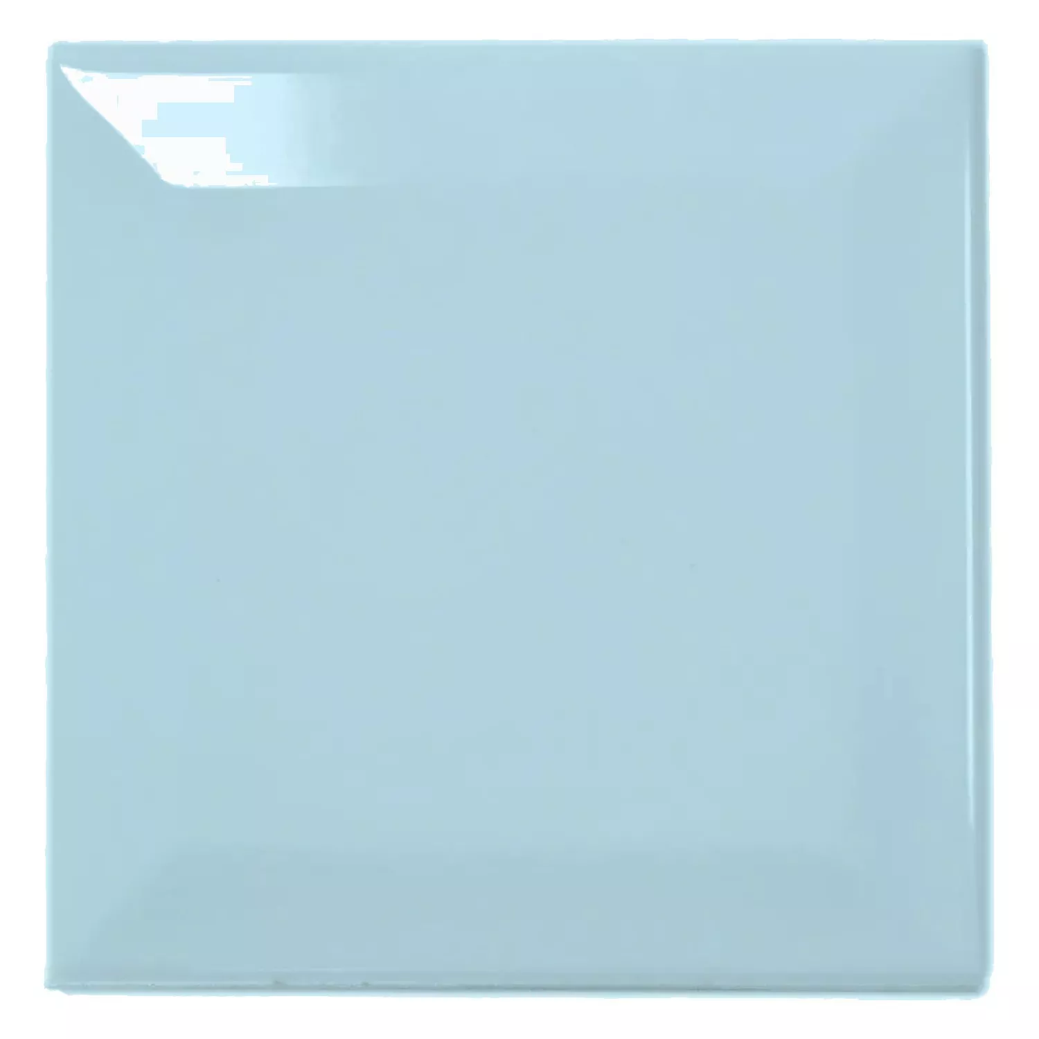 Ladrilho do metrô Azul Brilhante 10x10 cm Faceta Catarina Piscina