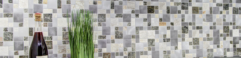 Pedra Natural Metal Mosaico