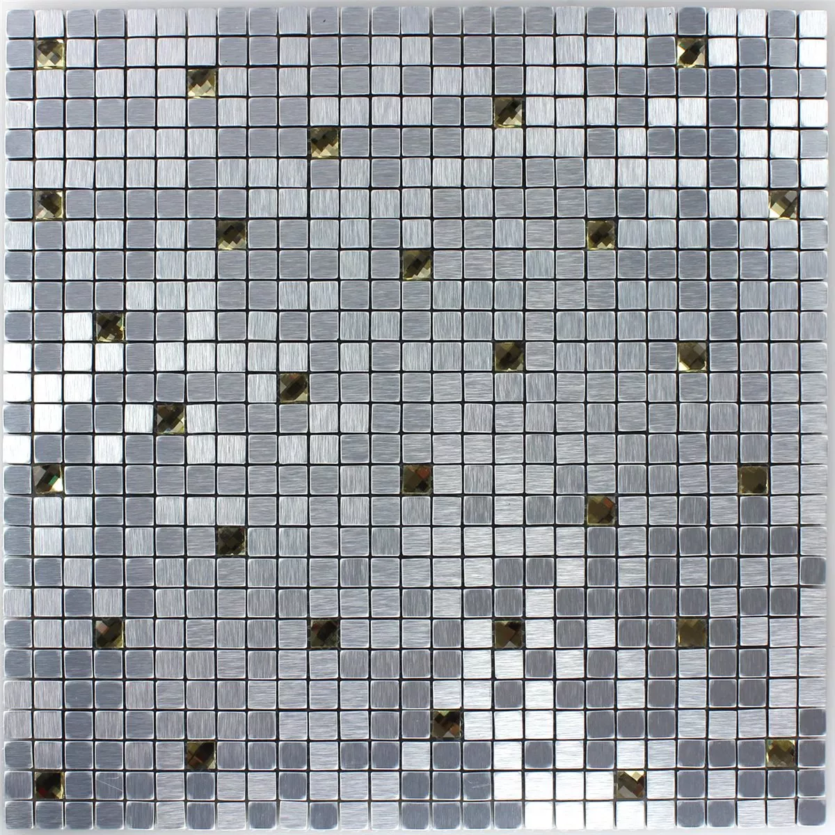 Padrão de Azulejo Mosaico Vidro Metal Prata Ouro Diamante 