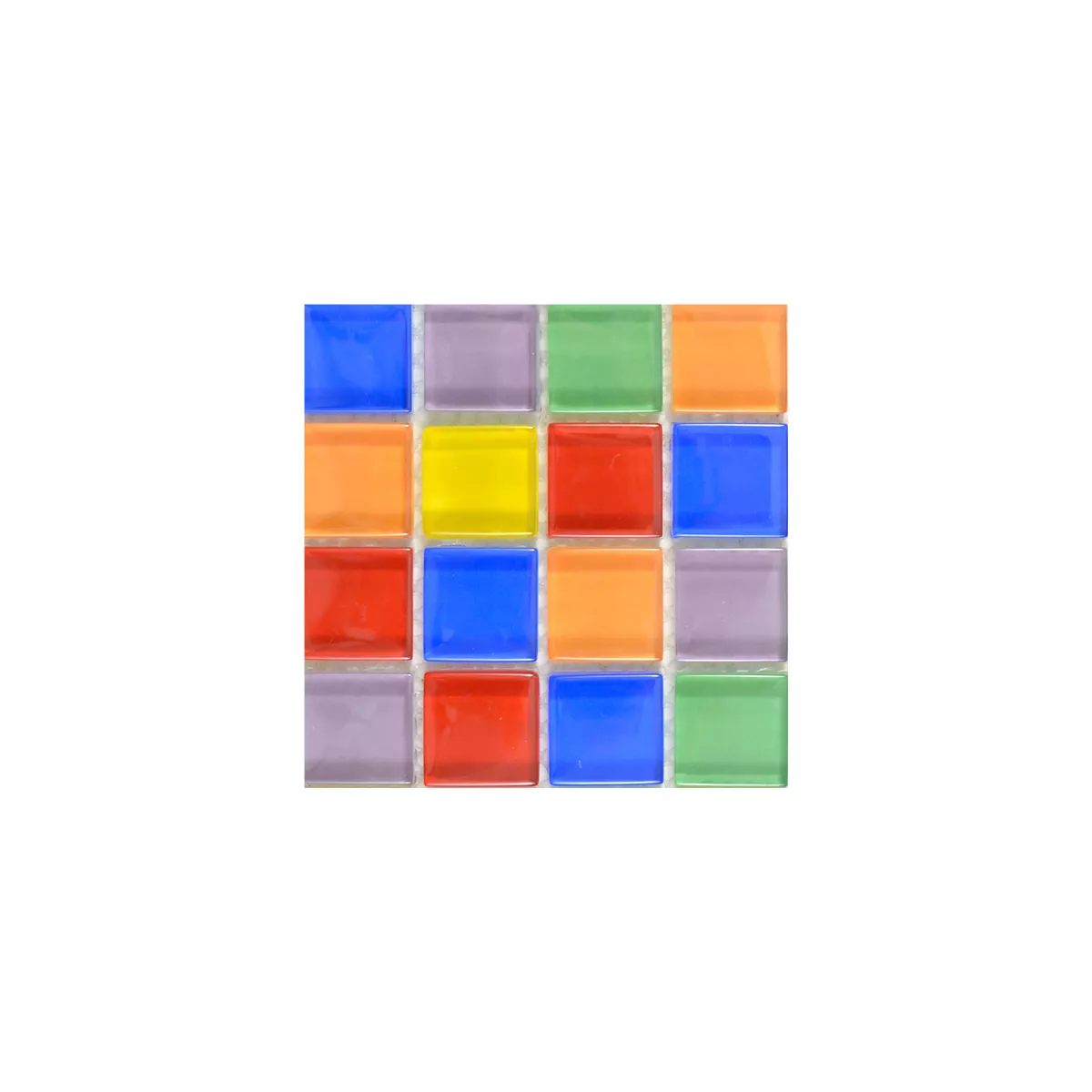 Padrão de Mosaico De Vidro Azulejos Ararat Multicolorido Mix Estreito