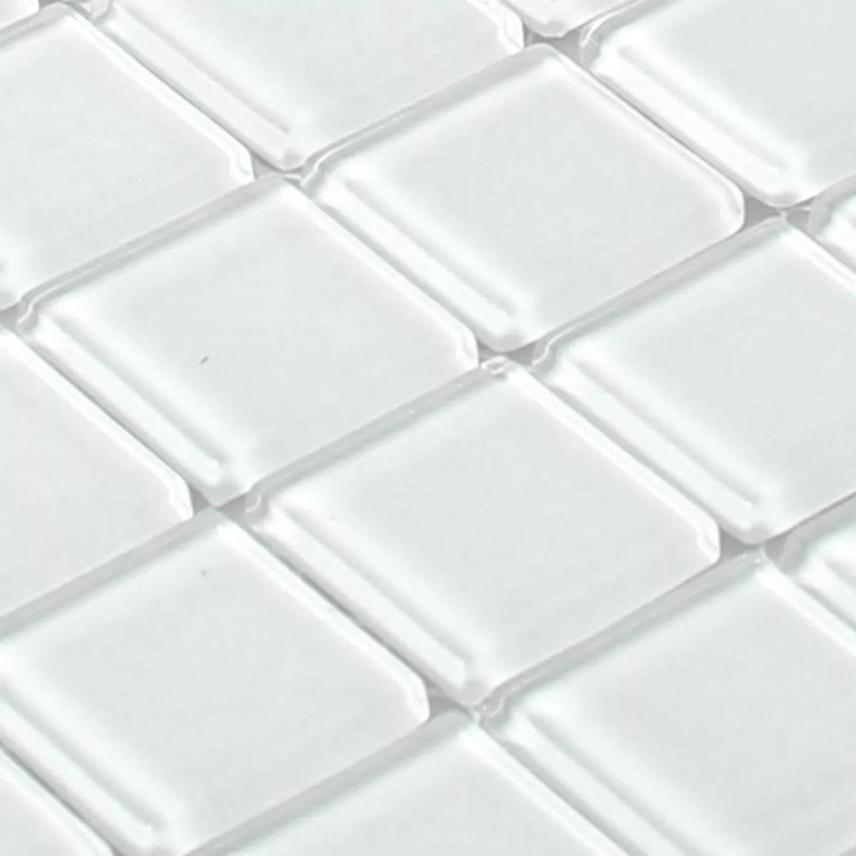 Padrão de Mosaico De Vidro Azulejos Florida Branco