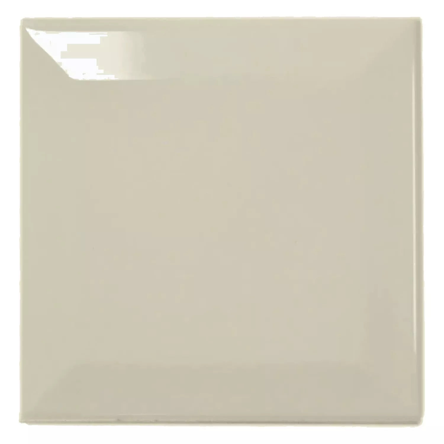 Ladrilho do metrô Cinza Brilhante 10x10 cm Faceta Catarina Light Grey