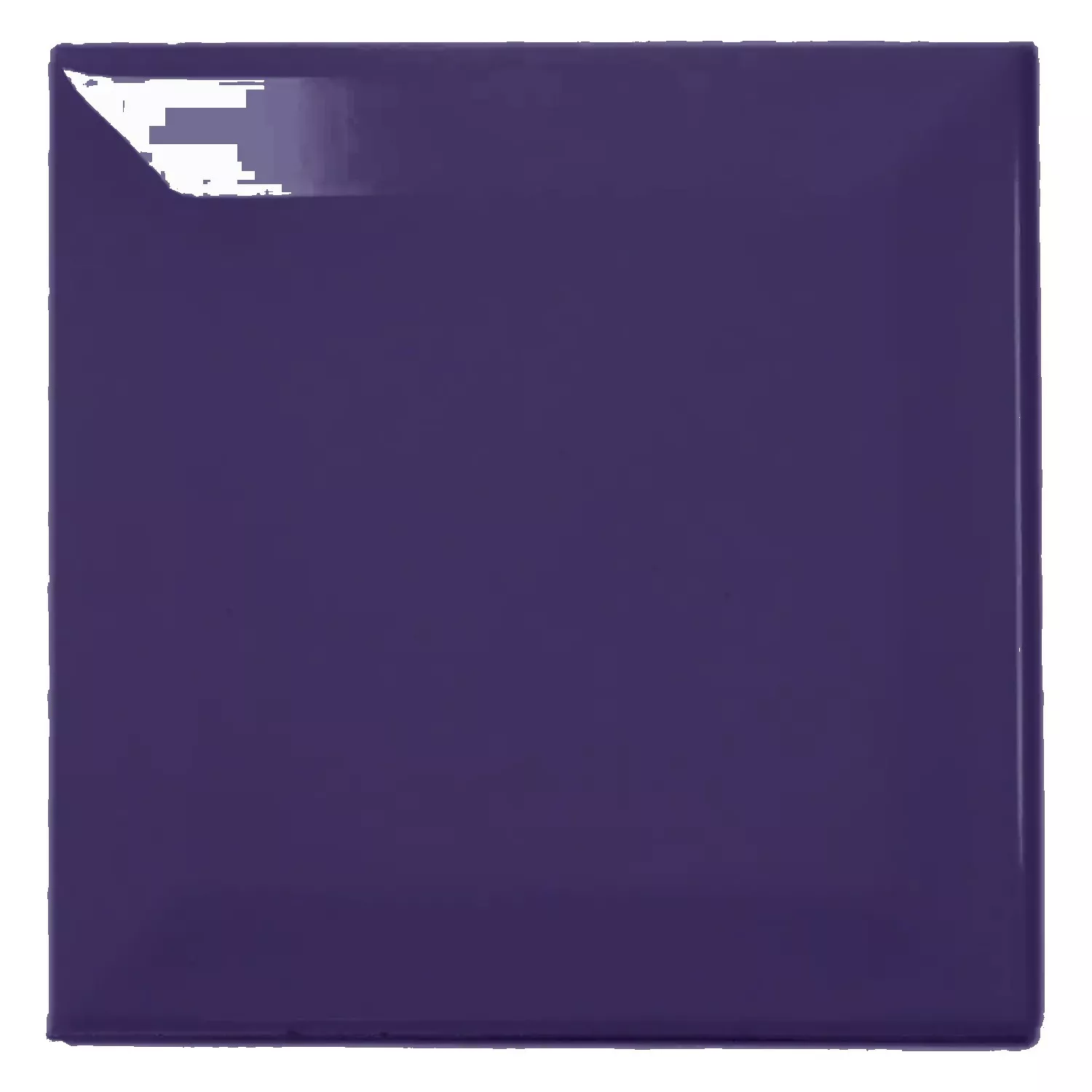Ladrilho do metrô Azul Brilhante 10x10 cm Faceta Catarina Cobalto