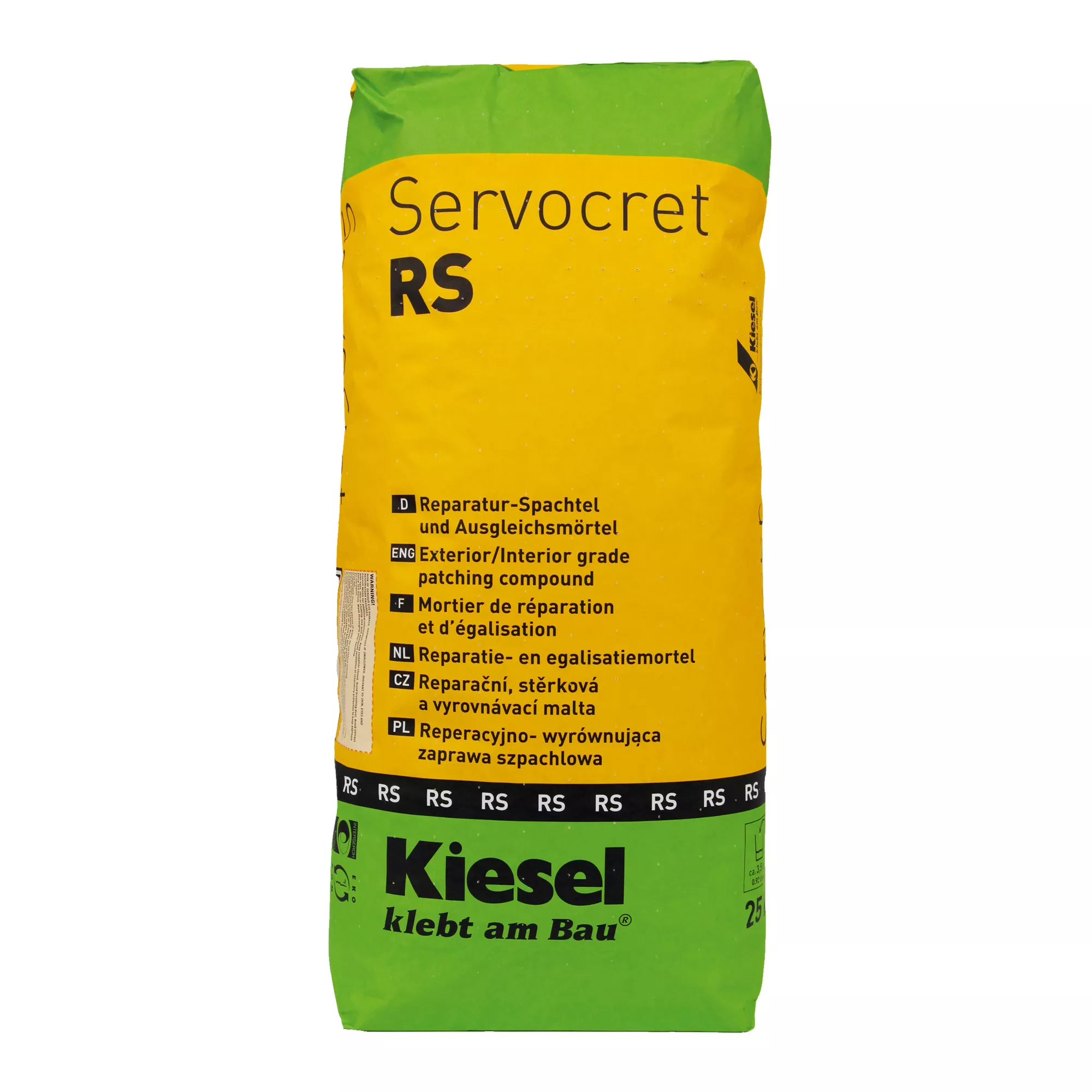 Kiesel Servocret RS - massa de reparação rápida e argamassa de nivelamento (25KG) Kiesel Servocret RS - massa de reparação rápida e argamassa de nivelamento (25KG)