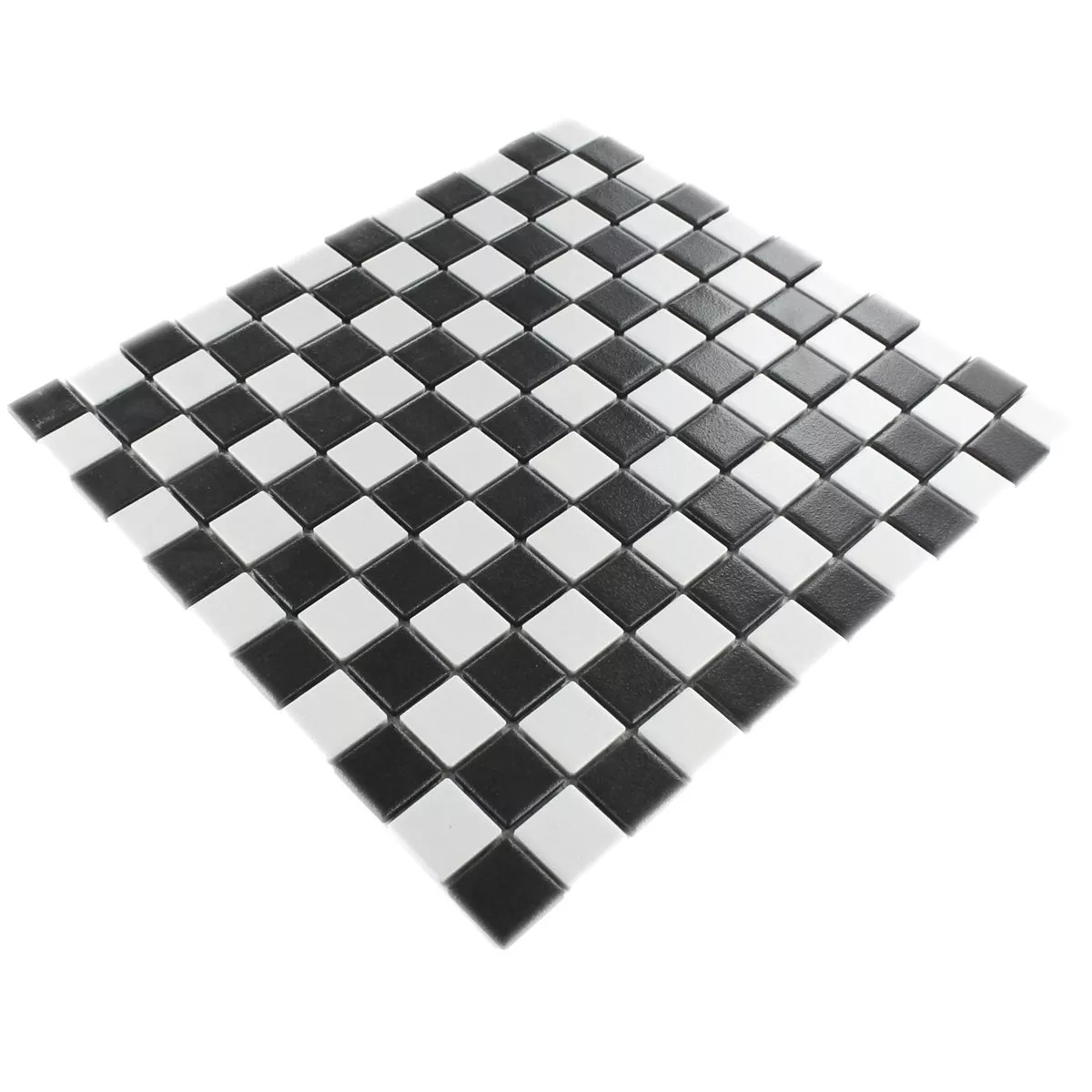 Cerâmica Azulejo Mosaico Heinmot Preto Branco R10 Q25