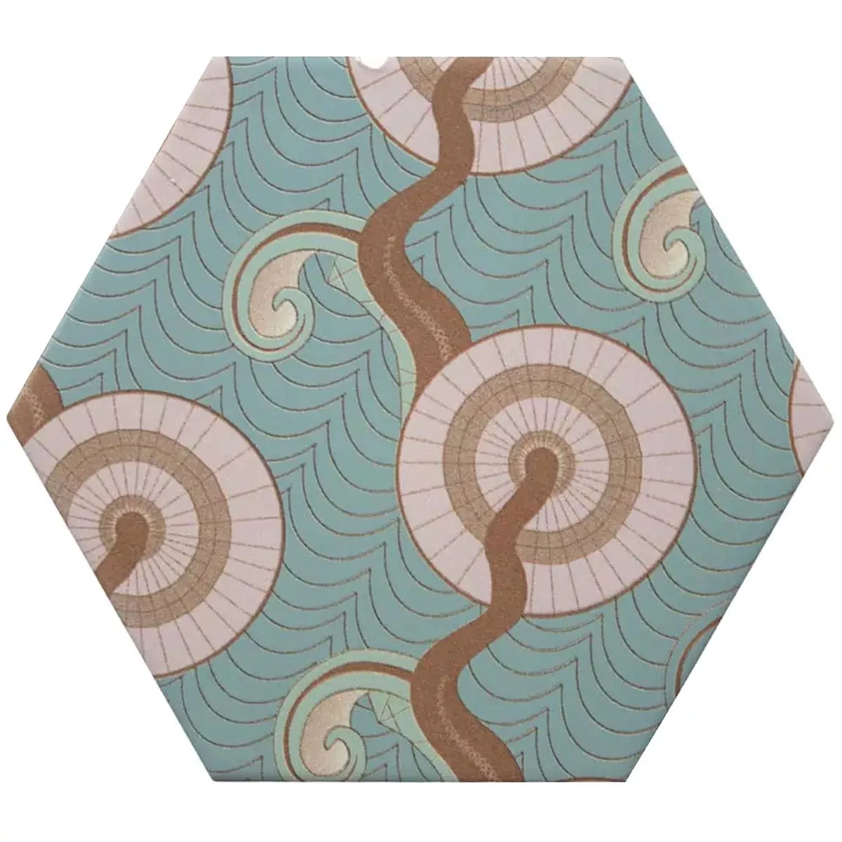 Grés Porcelânico Azulejos Modena Hexágono Decor 2