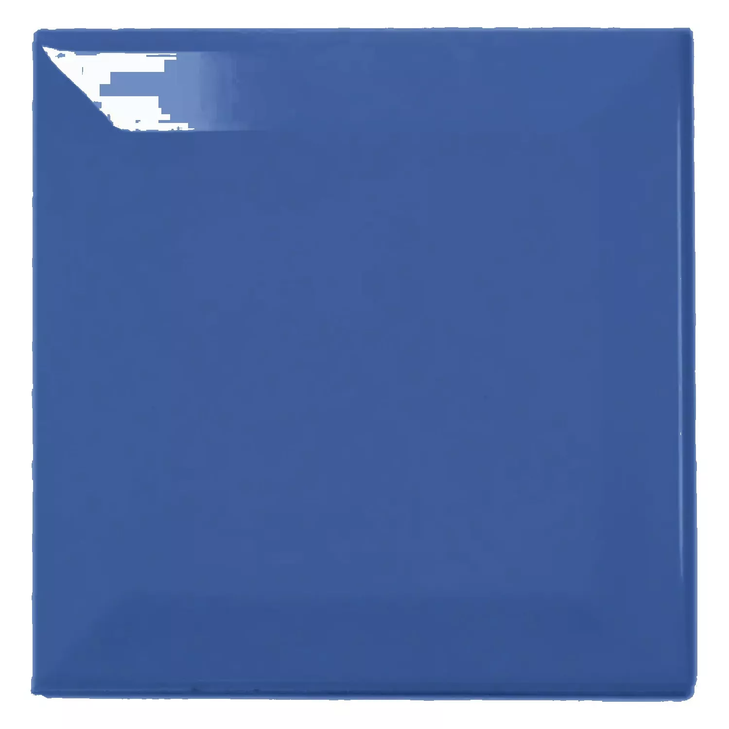 Ladrilho do metrô Azul Brilhante 10x10 cm Faceta Catarina Mar