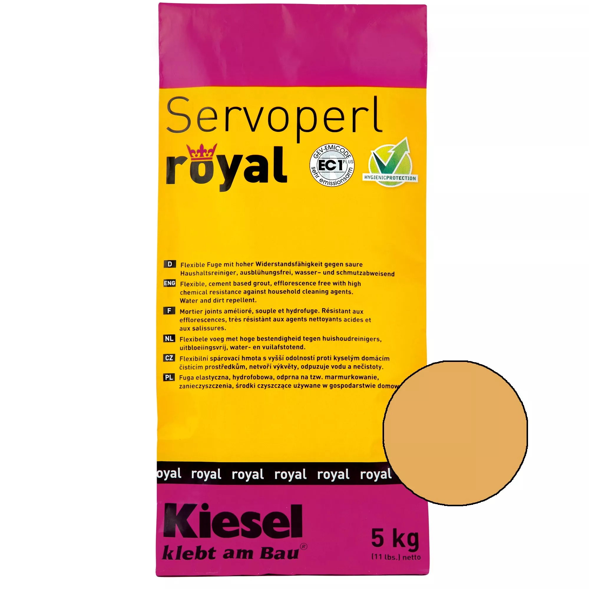 Kiesel Servoperl royal - composto comum-5kg Sahara