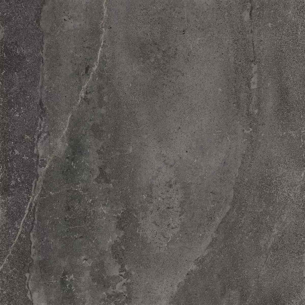 Padrão Lajes de Terraço Detmold Aparência De Pedra Natural 60x60cm Antracite