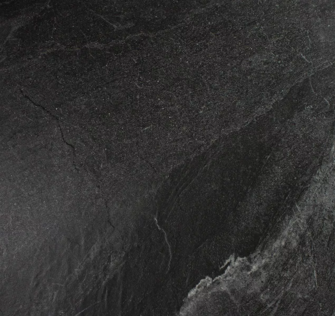 Ladrilho Eldian Preto Aparência de Ardósia 60x60cm