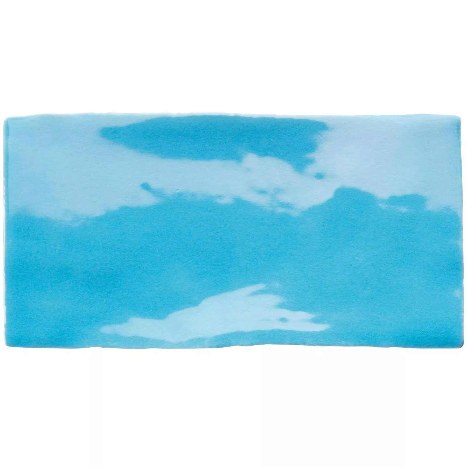 Azulejo Algier Feito à Mão 7,5x15cm Azul Real