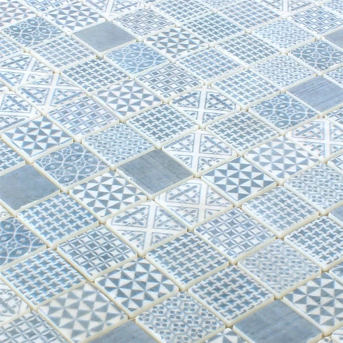 Mosaico De Vidro Azulejos Malard Azul