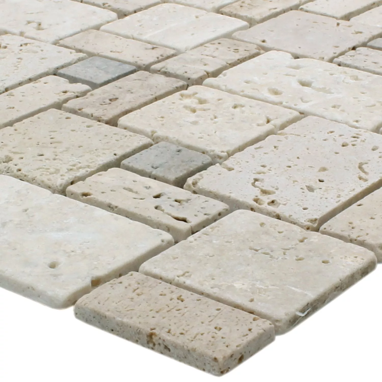 Azulejo Mosaico Airbrush Travertino Bege Azulejo Mosaico Airbrush Travertino Bege