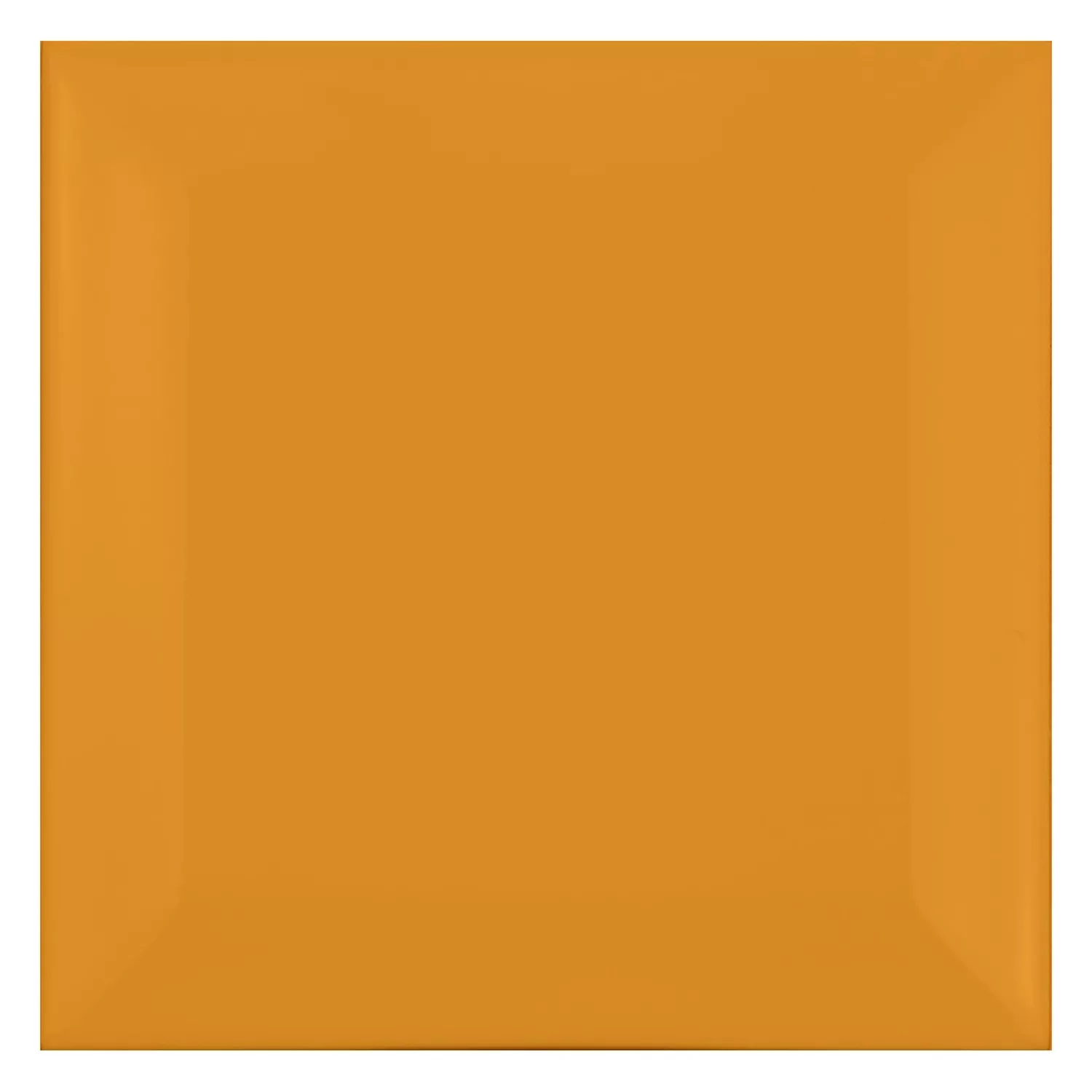 Ladrilho do metrô Amarelo Fosco 10x10 cm Faceta Catarina Ocre