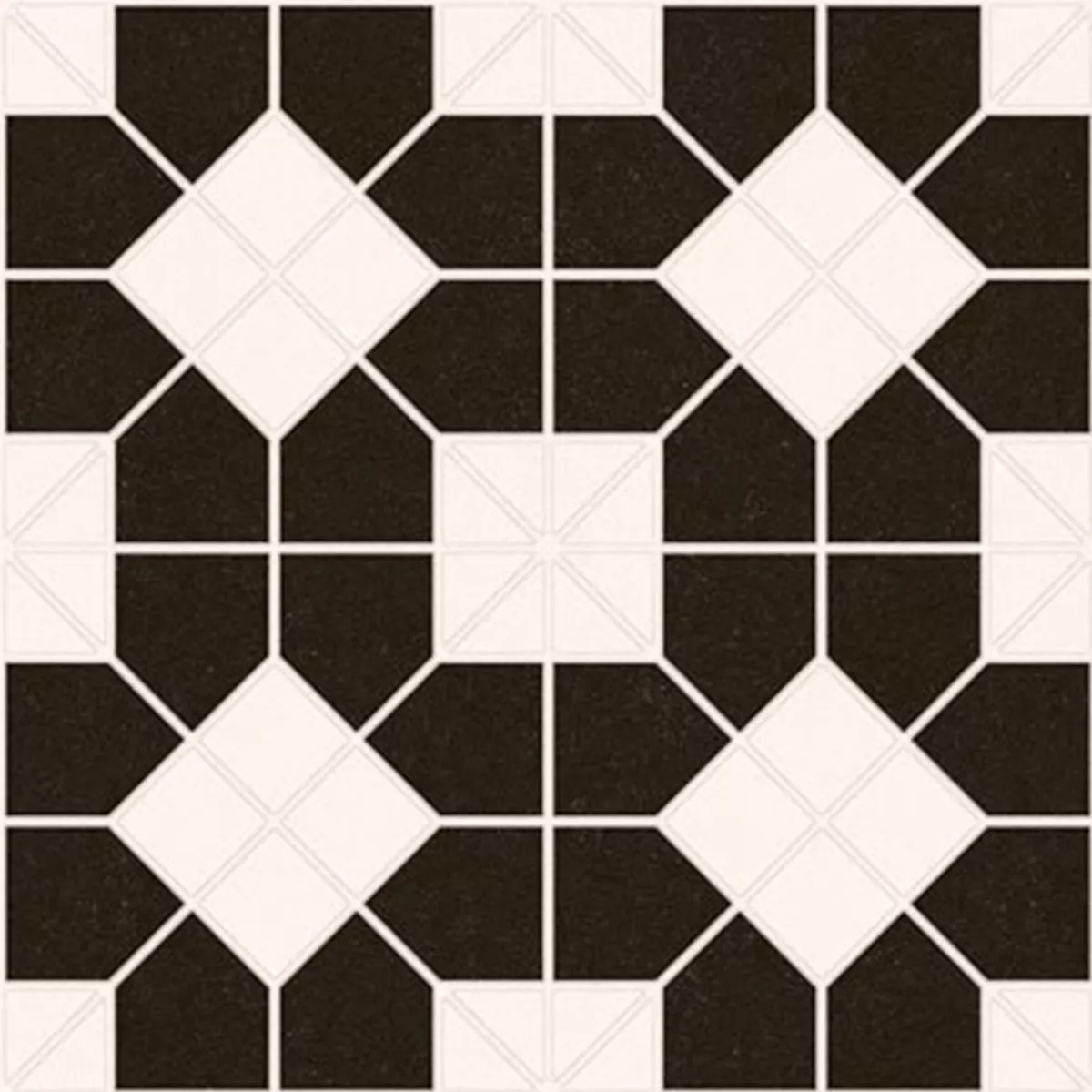 Grés Porcelânico Azulejos Murcia Preto 22,5x22,5cm