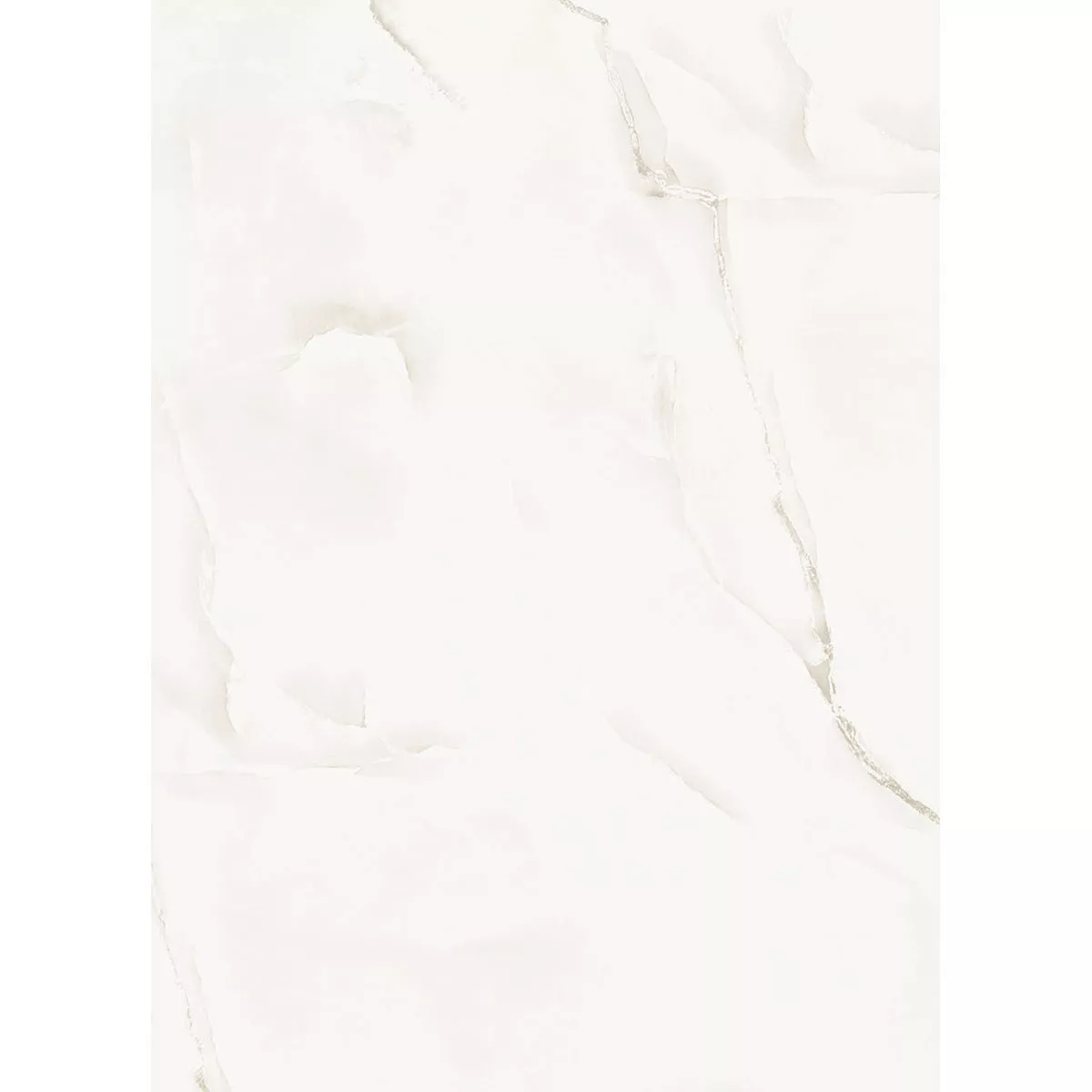 Ladrilhos Konza Aparência de Mármore Polido Brilhante Branco 60x120cm