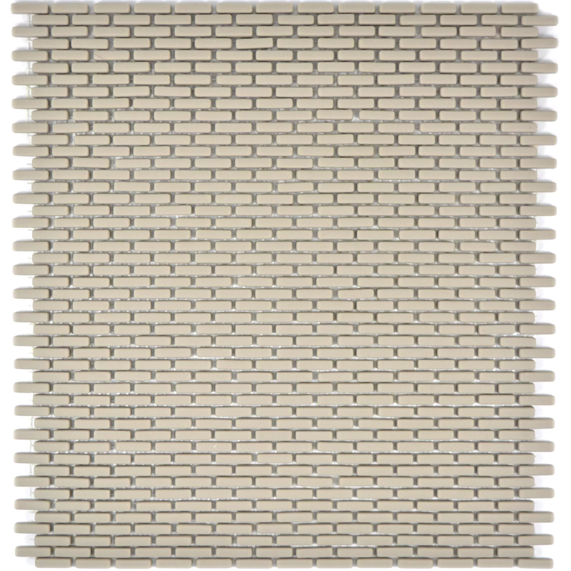 Mosaico De Vidro Azulejos Kassandra Cream Brick Fosco